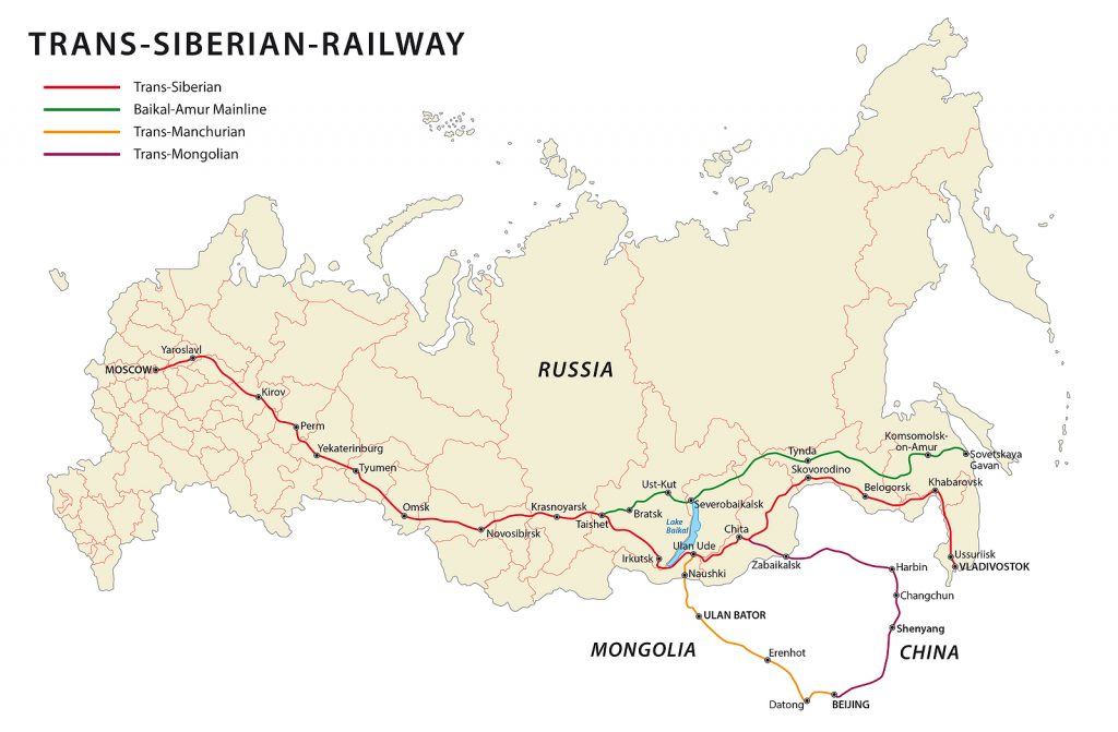 transsibiriska jarnvagen karta 1024x671 - Resa till Beijing